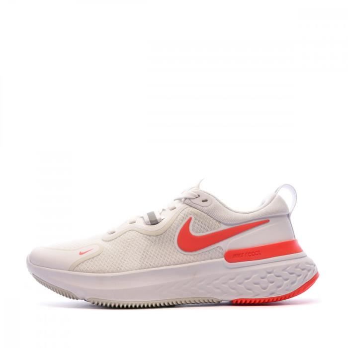 Chaussures de running Blanches Femme Nike React Miler Cdiscount