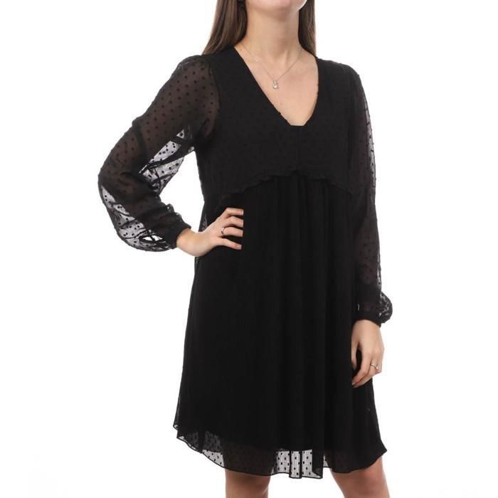 Robe Noir Femme Teddy Smith Phylomene Black Cdiscount Prêt-à-Porter