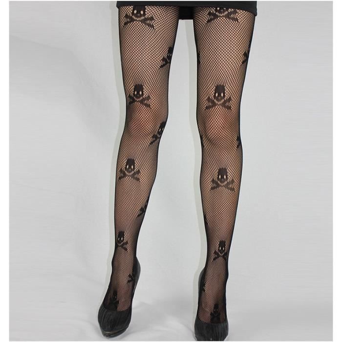 2 Paires Chaussettes+gants Halloween KEWUF - Motif Tête De Mort Et éclaboussures De Sang Pour Cosplay