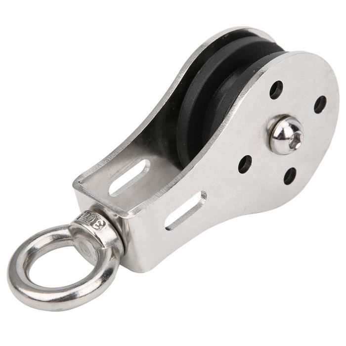 SERTT Système De Poulie Pour Fitness - Pivotante Avec Sangle Et Mousqueton - 1 Pièce