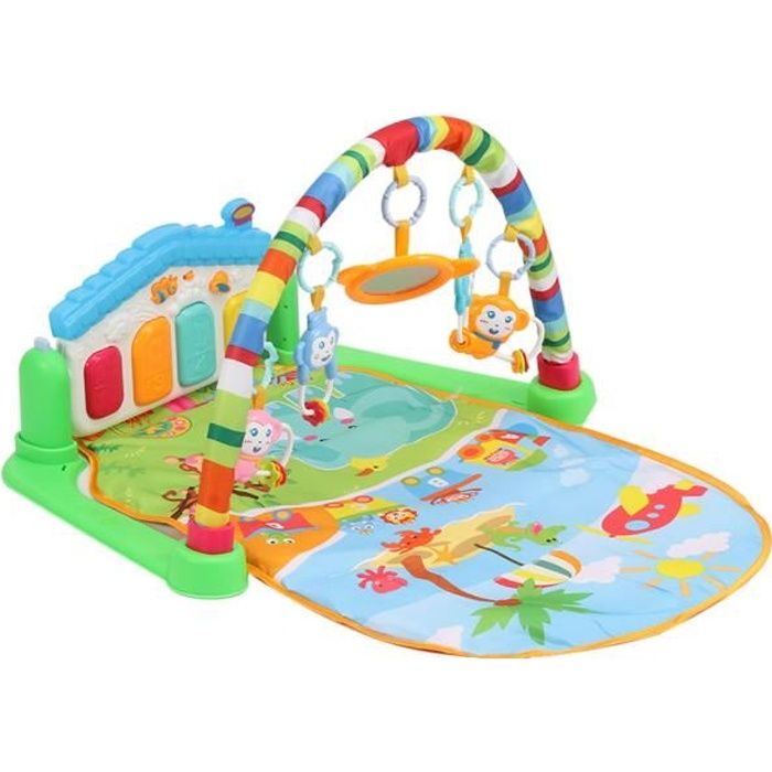 3 en 1 bébé Piano Tapis de jeu Tapis de jeu Musique et lumières Vert - Cdiscount  Puériculture & Eveil bébé