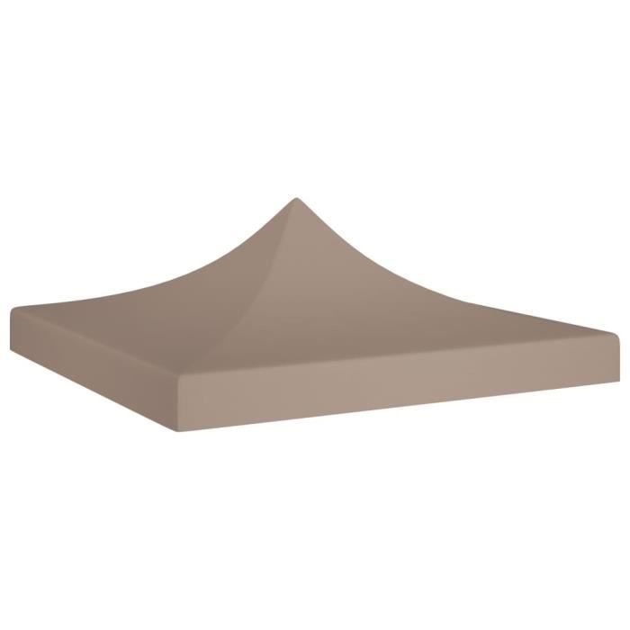 Toit De Remplacement Pour Tente 3x3m - Imperméable PU3000, UV50+, Polyester 300D, Pour Tonnelle Pieds Droits - 9