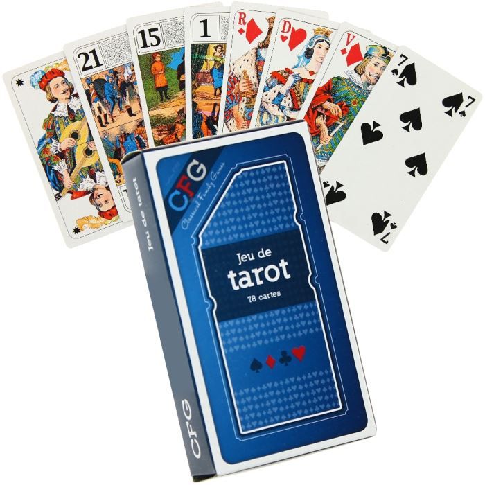Jeu de Tarot Luxe 78 cartes é jouer sous étui - Cdiscount Jeux