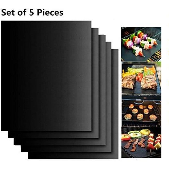 5pc Tapis de Cuisson  pour Barbecue - BBQ Tapis