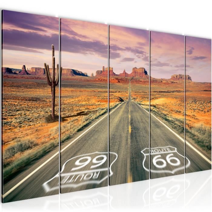 Runa art Tableau Décoration Murale Route 66 Grand Canyon 150x60 cm - 5 ...