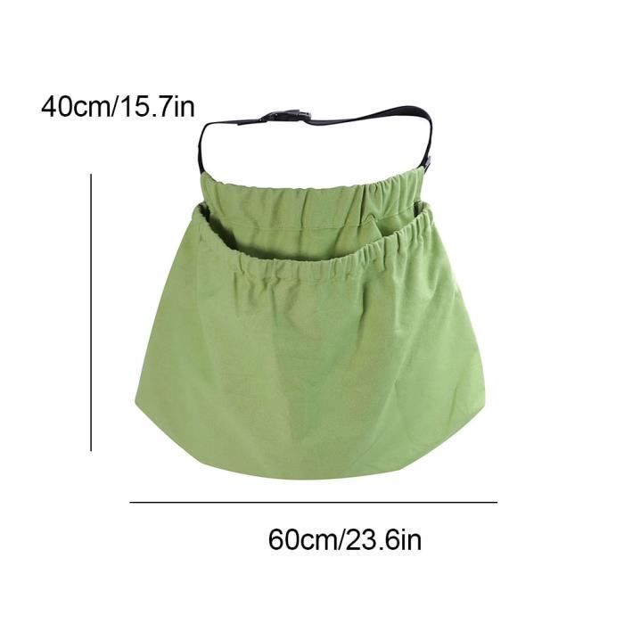 Tablier De Cueillette De Fruits En Tissu Oxford 600D - Grand Sac Avec Sangles Réglables - Pour Pommes, Oranges, Baies - Jardinage Extérieur