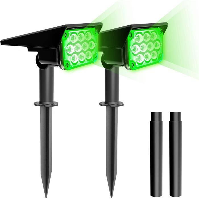 Lot De 4 Lampes Solaires Jardin Carrées - Éclairage Extérieur Automatique - Étanche IP65 - Blanc Chaud - Pour Allée Et Terrasse