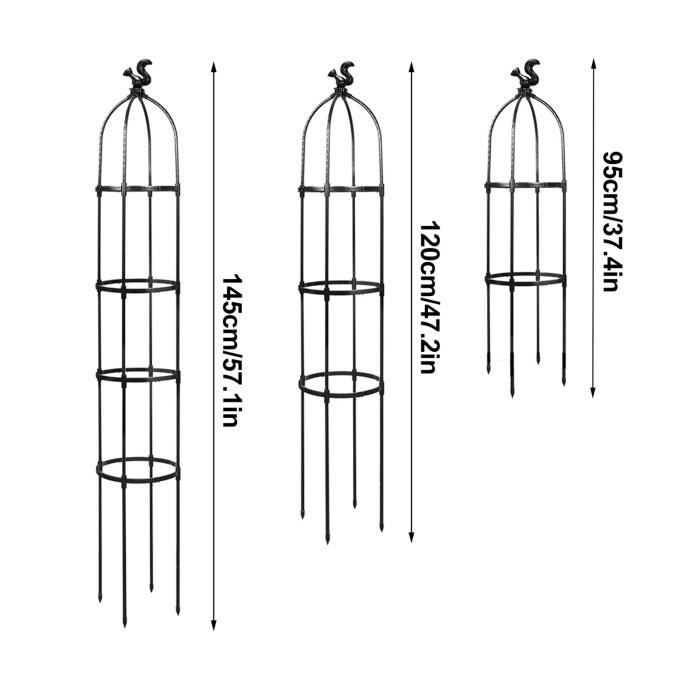 6 Treillis Pour Plantes Grimpantes - Supports Plastique Pour Pots, Jardin, Légumes, Vignes