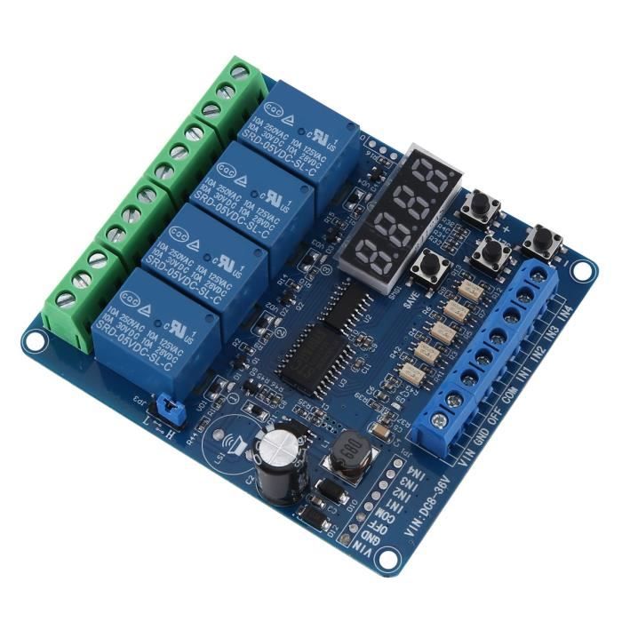 Module Relais 8 Canaux 12V-36V Avec Télécommande 433 MHz - Commande Sans Fil Pour Lumières, Moteurs...