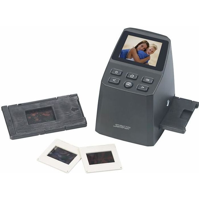 Scanner autonome 8 Mpx / 2400 dpi pour diapositives et négatifs – SOMIKON – SD-950 – USB 2.0 – 50 x 50 mm – Noir