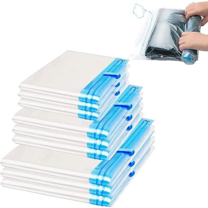 15 Sacs Sous Vide Pour Vêtements - Compression Sans Pompe, Rangement Voyage Et Maison - 5