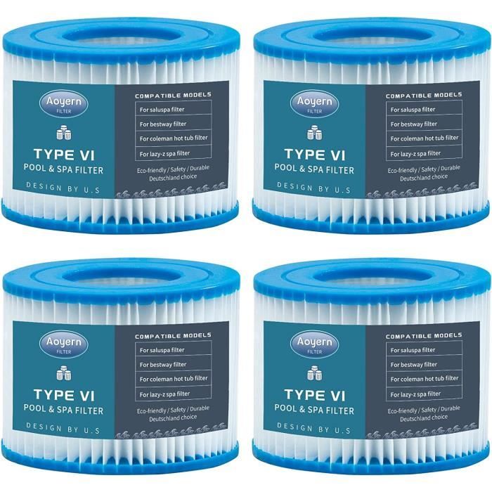 Lot De 12 Filtre De Spa A Visser, Cartouche Filtrante Pour Clever Spa, Filtre 75 X 100 Mm