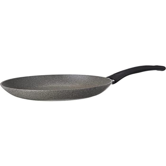 BALLARINI Poêle Évasée Haute Aluminium Brut Moderne 40 Cm - Sautoir Professionnel 4,8L Compatible Induction