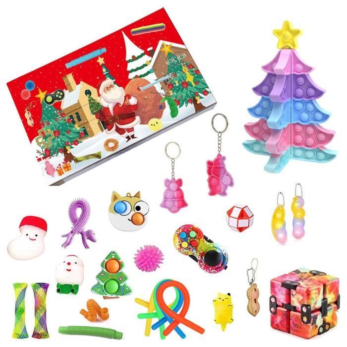 Calendrier De L'Avent 2025 Enfant KreativeKraft - 24 Surprises Dont Fidget Toys Et Walkers - Jeux Pour Patienter Jusqu'à Noël - Avec Plateau De Jeu - 10