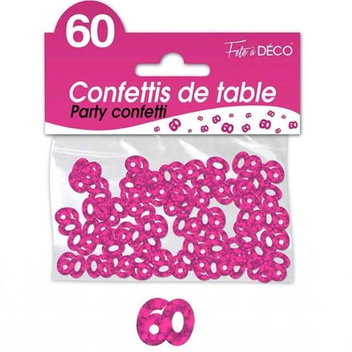Confettis de table 60 ans - Cdiscount