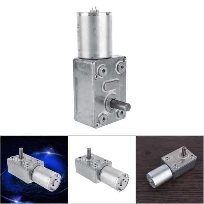 Moteur Réducteur 12V DC 2 RPM, Couple élevé, Vis Sans Fin - Pour Portes, Fenêtres, Treuil