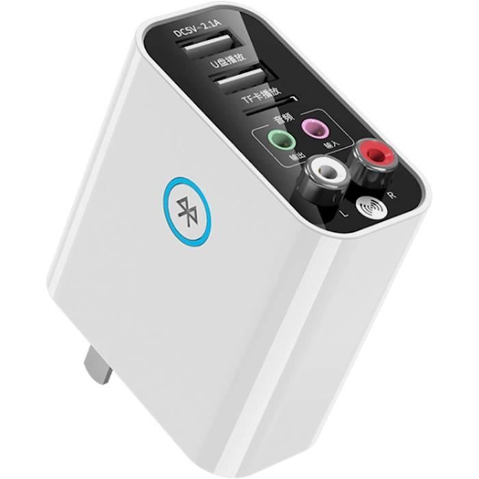 Transmetteur FM Bluetooth Pour Voiture - Avec écran LED, RGB, Mains Libres, USB-C Et Port TF - Charge Rapide 3.4A - Compatible Tous Smartphones - 3