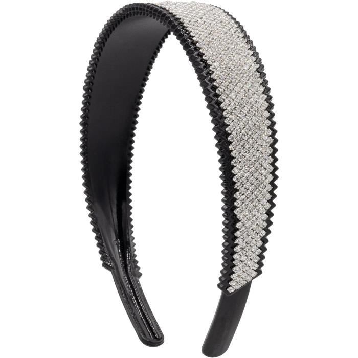 Laisse pour chien cuir noir strass CAMON