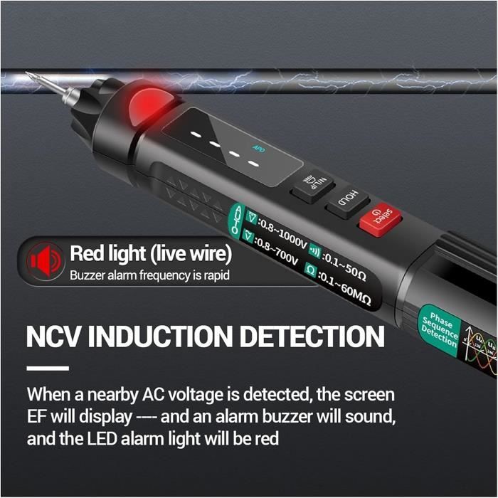 FLUKE Mini Stylo De Test électrique Portable Testeur De Tension Sans Contact Outil De Détection De