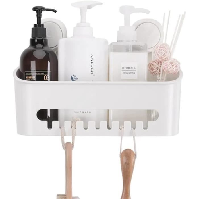 Étagère D'Angle Avec Porte-Savon, Sans Perçage, Adhésif Sans Traces