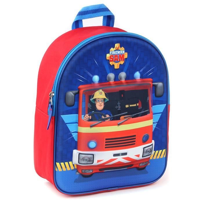 Sac a dos Fireman Sam On Duty 3D 31 x 25 x 12 cm Rouge