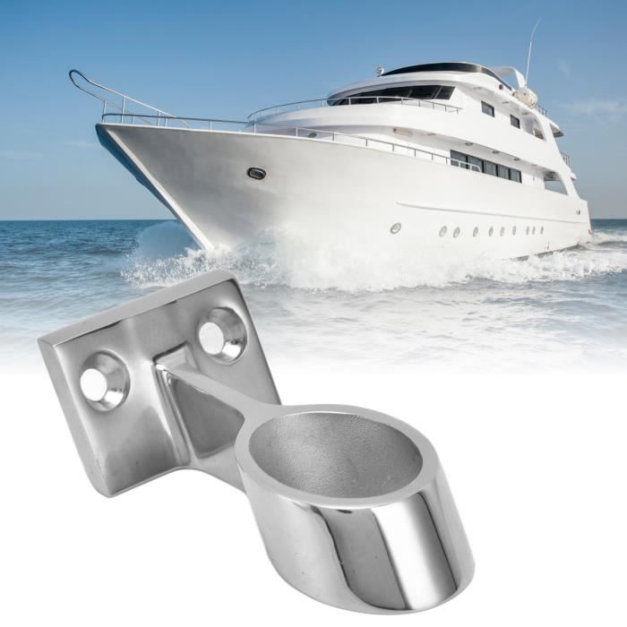 Embout De Main Courante Bateau Acier Inox 316 - Pour Tube 22mm (7/8"), Angle 5.5°, Installation Facile