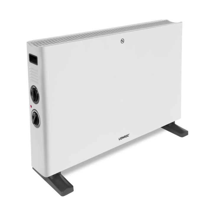 Radiateur Électrique Mobile 2000W Convecteur Chauffage avec Thermostat,  Appareil de chauffage - Cdiscount Bricolage
