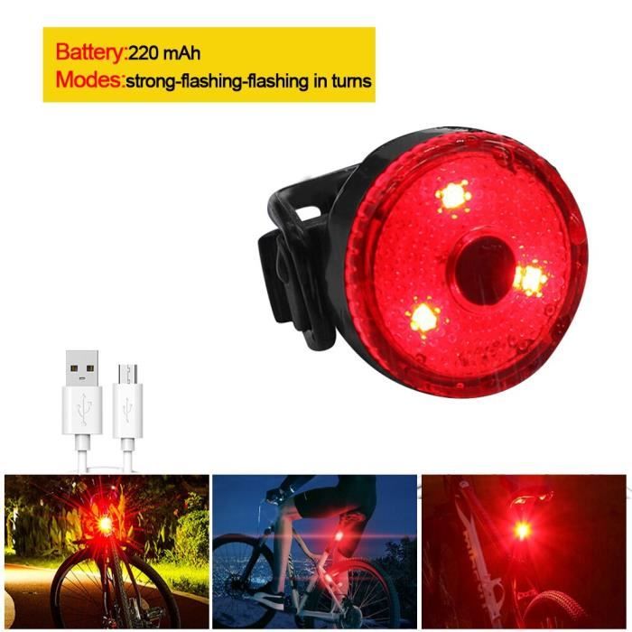 Phare avant de bicyclette E Red Mini lampe de v lo Portable