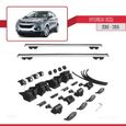Pour Hyundai IX35 2010-2015 HOOK Barres de Toit Railing Porte-Bagages de voiture Avec verrouillable Alu Gris-1