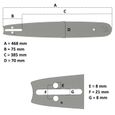 Guide 16 pouces (40 cm) pour tronçonneuse-1