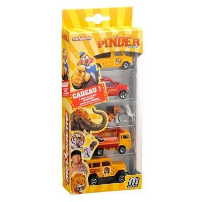 MAJORETTE SET PINDER + 4 Véhicules - 4 Animaux - Cdiscount Jeux