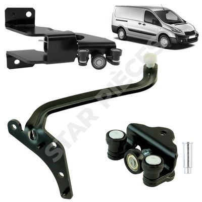 Lot De 2 Tirants De Porte Avant Pour Citroën Jumpy 1, Peugeot Expert 1, Fiat Ulysse... (1994-2006) - Réf. 1462455080