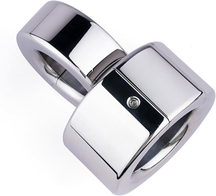 Anneau De Gland Cockring Ballstretcher En Métal Argenté - Extra Heavy Duty 15mm - Sextoy Homme