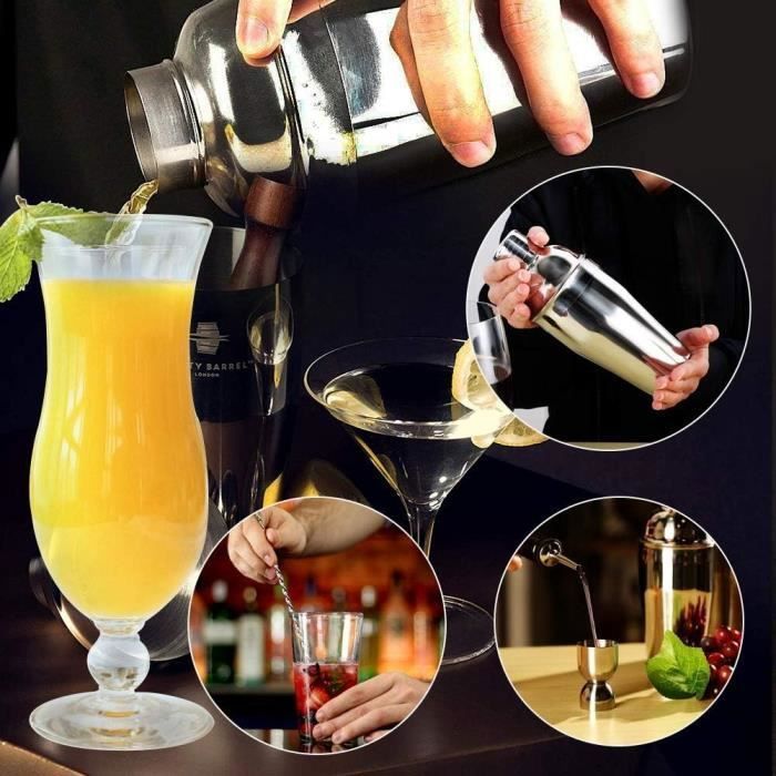 Shaker à Cocktail En Acier Inoxydable 304 - Capacité 700 Ml - Style Boston - Pour Bar à Domicile Ou Professionnel
