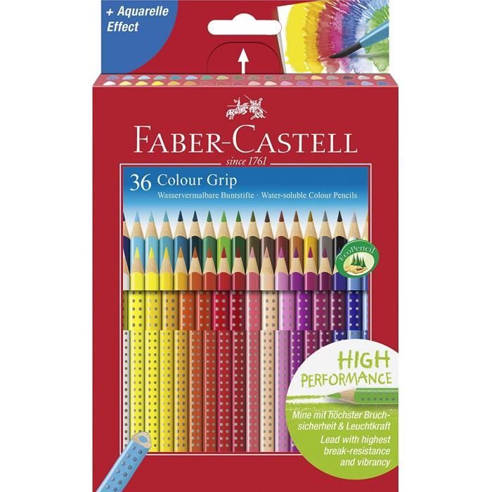 Set de 48 Crayons de couleur Faber-Castell Colour Grip à prix bas