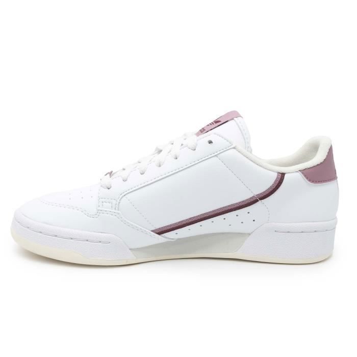 Baskets Adidas Original Continental 80 Veg Blanc Adidas Continental 80 Lacets Blanc Femme Blanc Cdiscount Chaussures