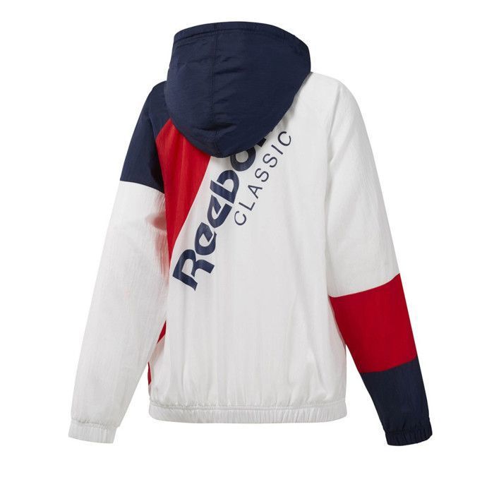 Veste mi saison legere AC Reebok Femme Blanc Blanc Cdiscount Pret a Porter