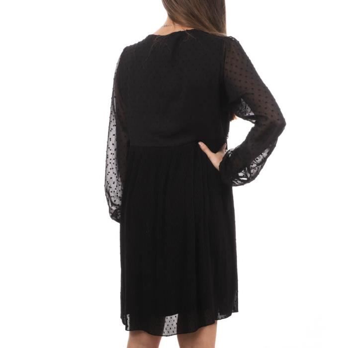 Robe Noir Femme Teddy Smith Phylomene Black Cdiscount Pret a Porter