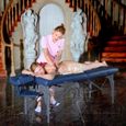Master Massage 79cm Extra Large Montclair Table de Massage Pliante à mémoire de forme-Bleu royal-2