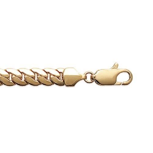 Bracelet en plaqué or, maille anglaise : Longueur - 19 Femme - Le