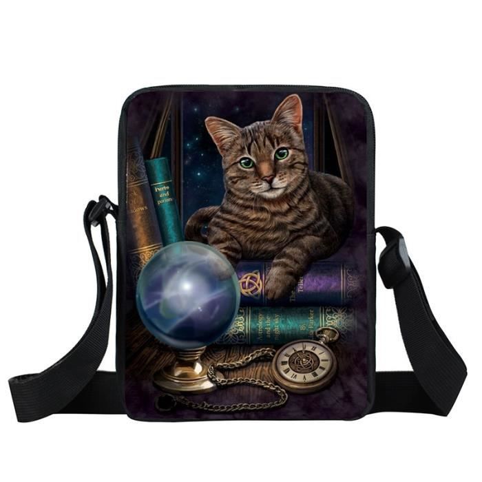 Sac Bandoulière Femme Avec Imprimé Chats - C'est Mon Sac