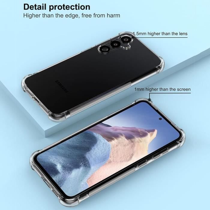 Coque pour Samsung Galaxy S23 FE 5G - housse etui silicone gel fine + verre  trempe - TRANSPARENT TPU - Cdiscount Téléphonie