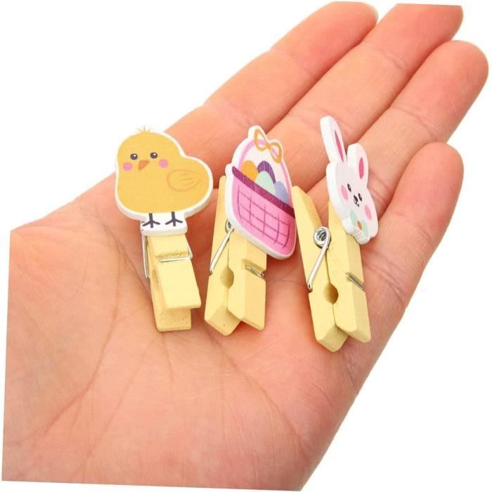 Lot De 25 Mini Pinces à Linge Roses En Bois En Forme De Cœur, Petites Pinces à Linge Multicolores Avec Cœur, 3 Cm, Pinces à Photo, Loisirs Créatifs