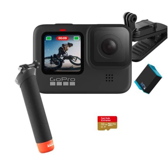 Caméra de poche GoPro Hero 9 Black - 5K - Stabilisateur HyperSmooth 3.0 -  Étanche jusqu'à 10m - Cdiscount Appareil Photo