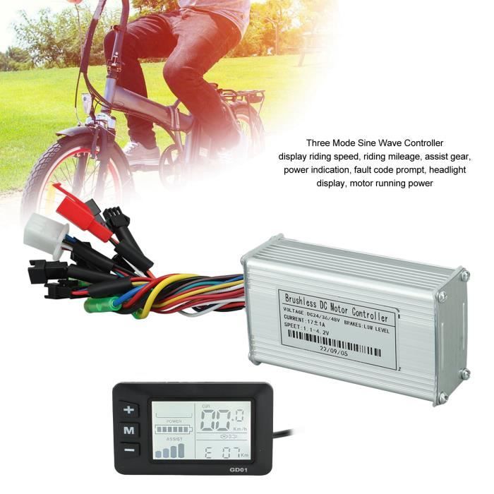 Contrôleur Moteur Sinusoïdal Tbest KT 36/48V 250/350W – Alliage Alu, Silence Et Souplesse Pour Vélo électrique