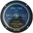 1 WOOFER IPNOSIS IPM 1165 IPM1165 haut-parleur 16,50 cm 165 mm 6,5" diamètre 120 watt rms 240 watt max 4 ohms 97 db voiture, 1-3