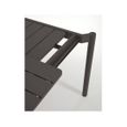 Table extérieure extensible Zaltana 140-200cm noire - LF SALON - Aluminium antirouille - Rallonge 60cm-3