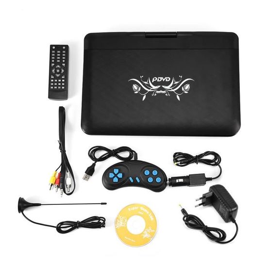 9 LED Lecteur de t/él/évision num/érique DVB-T//T2 de Poche Socobeta Lecteur de t/él/évision de Poche Portable Mini 1080P 12 Pouces 16
