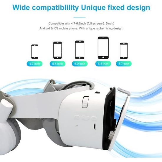 Casque VR Avec Contrôleur Pour IPhone Et Android - Lunettes De Réalité