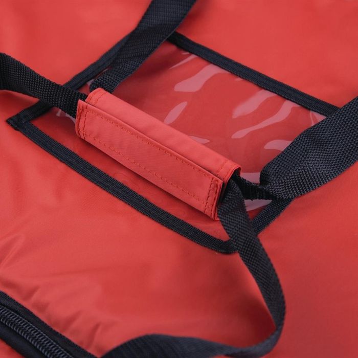 Sac Isotherme Livraison Pizza Anwangda 50x50x23cm - Rouge, Pliable Et Renforcé